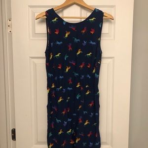 Super cute rainbow unicorn romper with open back